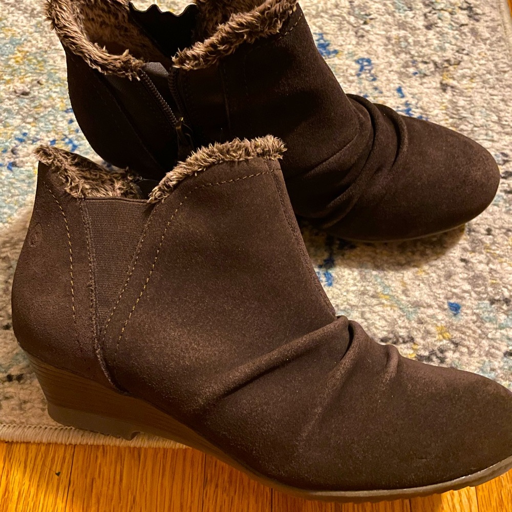 Brown Suede booties